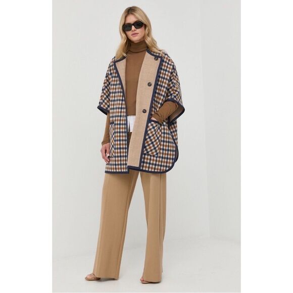 MaxMara Weekend Fieno Reversible Coat, Virgin Wool, Camel, NWT, Size L - Picture 2 of 15
